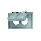 Plaque de couverture pour prise double Leviton 4976-gy gris