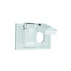 Couvercle pour prise double Leviton 4976-w blanc