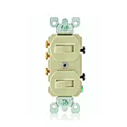 Dispositif combiné interrupteur Leviton 5241-i ivoire