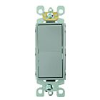 Interrupteur à bascule Decora Leviton 5601-p2g gris