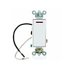 Interrupteur à bascule Decora Leviton 5638-2w blanc