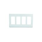 Plaque murale pour 4 dispositifs décorateurs Leviton 80312-sw blanc