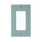 Plaque murale 1 dispositif Leviton 80401-ngy gris