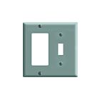 Plaque murale combinée Leviton 80405-gy gris