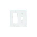Plaque murale combinée 2 dispositifs Leviton 80405-w blanc