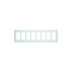 Plaque murale 8 dispositifs Leviton 80408-w blanc