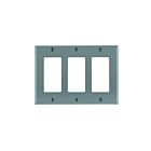 Plaque murale 3 dispositifs Leviton 80411-ngy gris