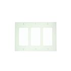 Plaque murale pour 3 dispositifs décorateurs Leviton 80411-nw blanc