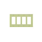 Plaque murale 4 dispositifs Leviton 80412-ni ivoire