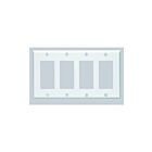 Plaque murale Decora Leviton 80412-w blanc