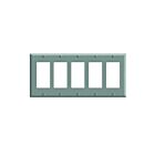 Plaque murale 5 dispositifs Leviton 80423-gy gris