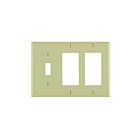Plaque murale 3 dispositifs Leviton 80431-i ivoire