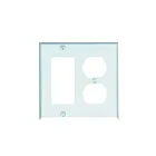 Plaque murale 2 dispositifs Leviton 80455-w blanc
