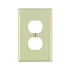 Plaque murale 1 dispositif Leviton 80503-i ivoire