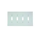 Plaque murale 4 dispositifs Leviton 80512-w blanc