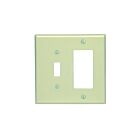 Plaque murale 2 dispositifs Leviton 80605-i ivoire