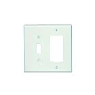 Plaque murale 2 dispositifs Leviton 80605-w blanc