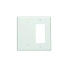 Plaque murale 2 dispositifs Leviton 80608-w blanc