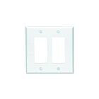 Plaque murale 2 dispositifs Leviton 80609-w blanc