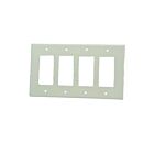 Plaque murale 4 dispositifs Leviton 80612-w blanc