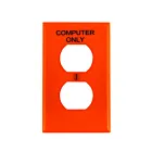 Plaque murale 1 dispositif Leviton 80703-coo orange