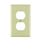 Plaque murale pour prise double Leviton 80703-i ivoire
