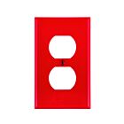 Plaque murale pour prise double Leviton 80703-r rouge