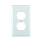 Plaque murale pour prise double Leviton 80703-w blanc