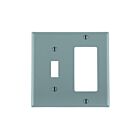 Plaque murale 2 dispositifs Leviton 80707-gy gris