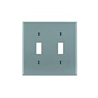Plaque murale 2 dispositifs Leviton 80709-gy gris