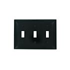 Plaque murale 3 dispositifs Leviton 80711-e noir