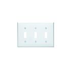 Plaque murale 3 dispositifs Leviton 80711-w blanc