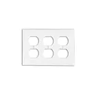Plaque murale pour prise double Leviton 80730-w blanc