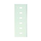 Plaque murale pour interrupteur 6 dispositifs Leviton 80736-w blanc
