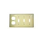 Plaque murale 4 dispositifs Leviton 80743-w blanc