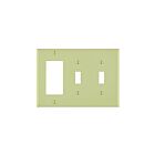 Plaque murale 3 dispositifs Leviton 80745-i ivoire