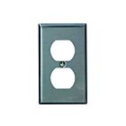 Plaque murale pour prise double Leviton 84003-40 acier inoxydable