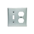 Plaque murale combinée 2 dispositifs Leviton 84005-40 argent