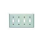 Plaque murale 4 dispositifs Leviton 84012-40 acier inoxydable