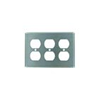 Plaque murale 3 dispositifs Leviton 84030-40 acier inoxydable