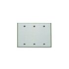 Plaque murale 3 dispositifs Leviton 84033-40 acier inoxydable