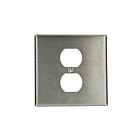 Plaque murale 2 dispositifs Leviton 84039-40 acier inoxydable