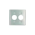 Plaque murale 1 prise Leviton 84052-40 acier inoxydable