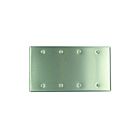 Plaque murale 4 dispositifs Leviton 84064-40 acier inoxydable