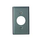 Plaque murale 1 dispositif Leviton 84104-40 argent