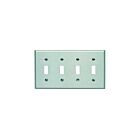 Plaque murale 4 dispositifs Leviton 84112-40 acier inoxydable
