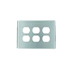 Plaque murale 3 dispositifs Leviton 84130-40 acier inoxydable