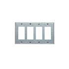 Plaque murale 3 dispositifs Leviton 84412-40 acier inoxydable