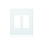 Plaque murale 2 dispositifs Leviton awp00-20w blanc