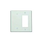 Plaque murale 2 dispositifs Leviton p1426-w blanc